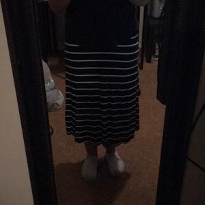 Striped maxi skirt